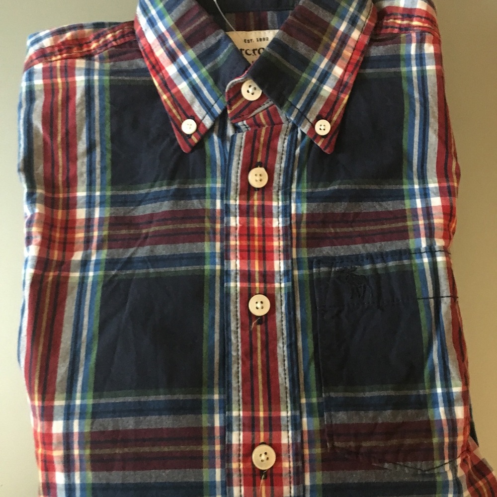 NWT: abercrombie kids LS Button Down Preppy Shirt - Picture 5 of 6